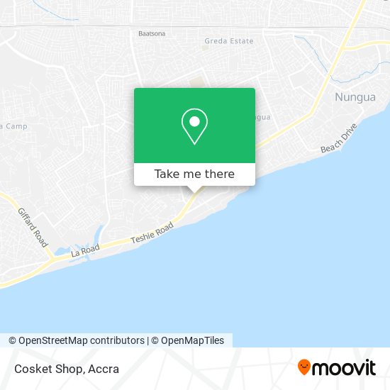 Cosket Shop map