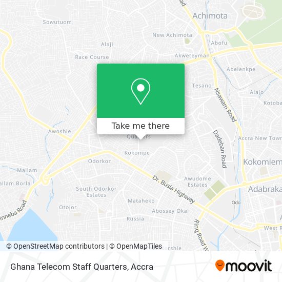 Ghana Telecom Staff Quarters map