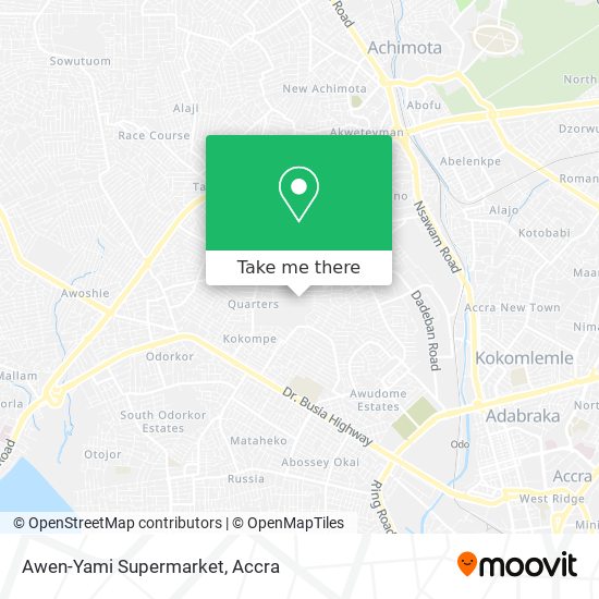 Awen-Yami Supermarket map