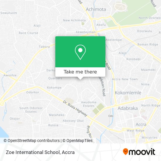 Zoe International School map