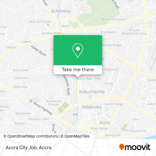 Accra City Job map