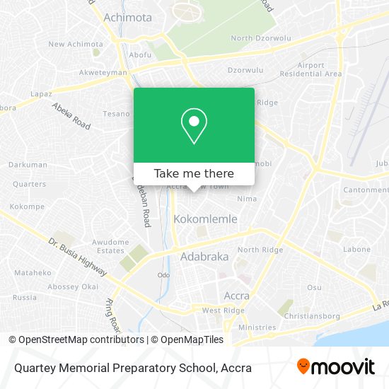 Quartey Memorial Preparatory School map