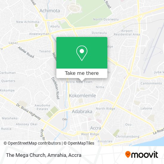 The Mega Church, Amrahia map