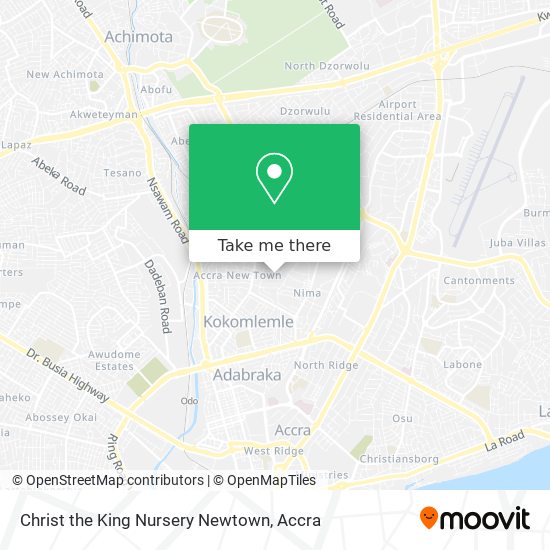 Christ the King Nursery Newtown map