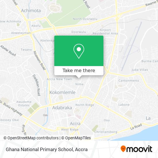 Ghana National Primary School map