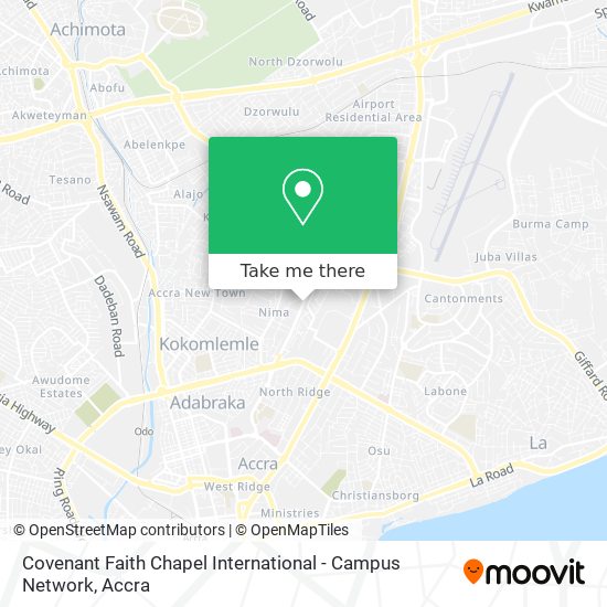 Covenant Faith Chapel International - Campus Network map