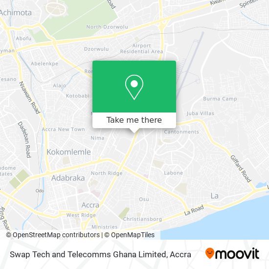 Swap Tech and Telecomms Ghana Limited map