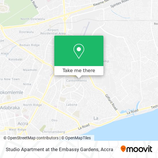 Studio Apartment at the Embassy Gardens map