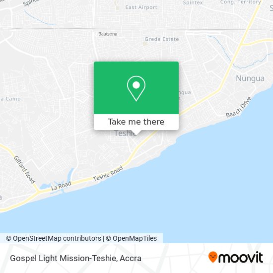 Gospel Light Mission-Teshie map