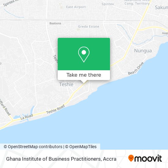 Ghana Institute of Business Practitioners map