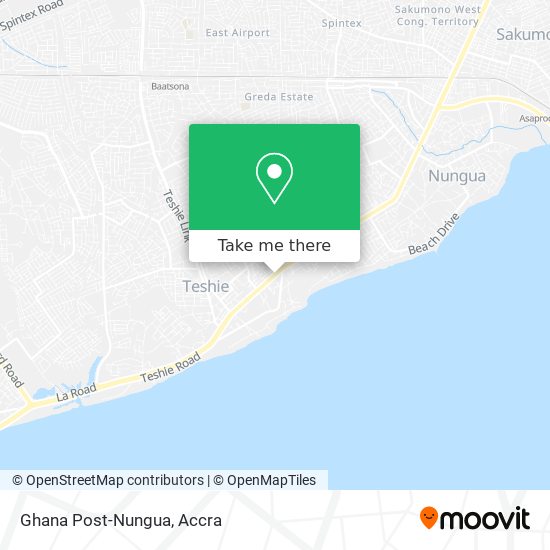Ghana Post-Nungua map