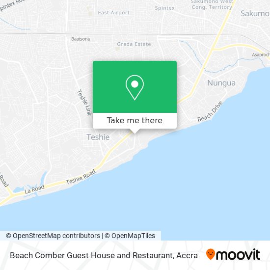 Beach Comber Guest House and Restaurant map