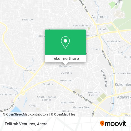 Felifrak Ventures map