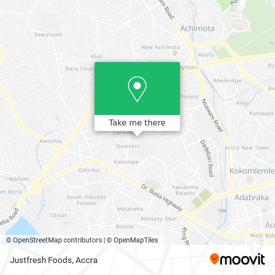 Justfresh Foods map