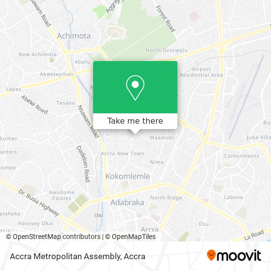 Accra Metropolitan Assembly map