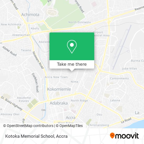 Kotoka Memorial School map