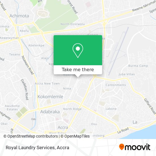Royal Laundry Services map