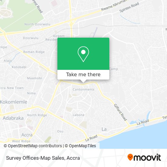 Survey Offices-Map Sales map