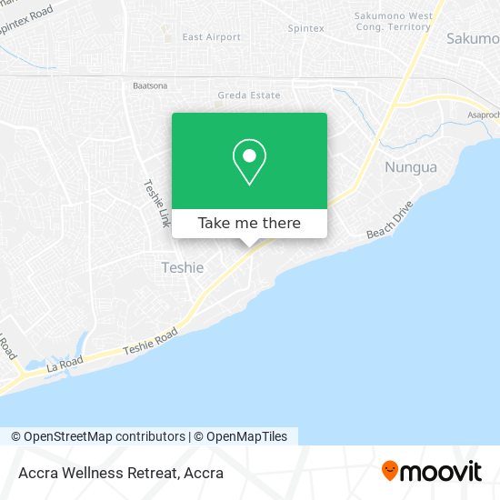 Accra Wellness Retreat map