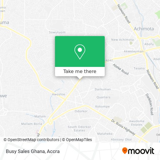 Busy Sales Ghana map