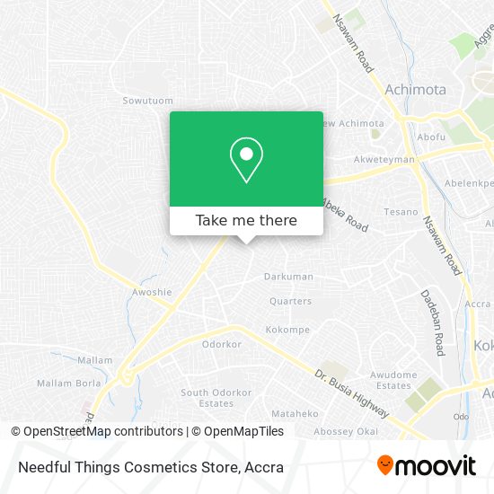 Needful Things Cosmetics Store map