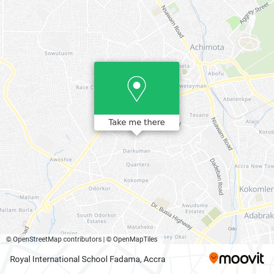 Royal International School Fadama map