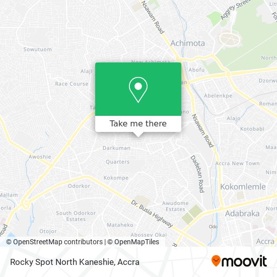 Rocky Spot North Kaneshie map