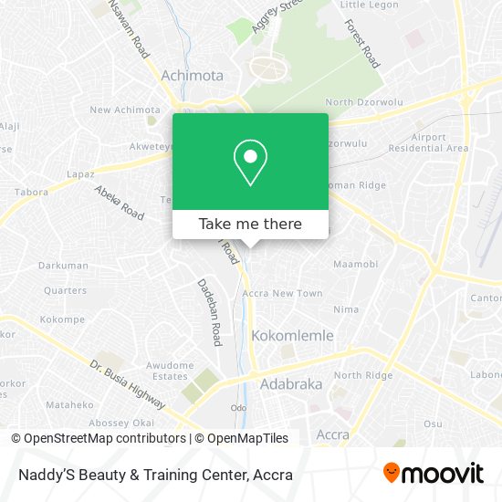 Naddy’S Beauty & Training Center map