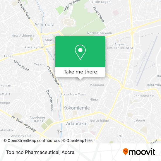 Tobinco Pharmaceutical map