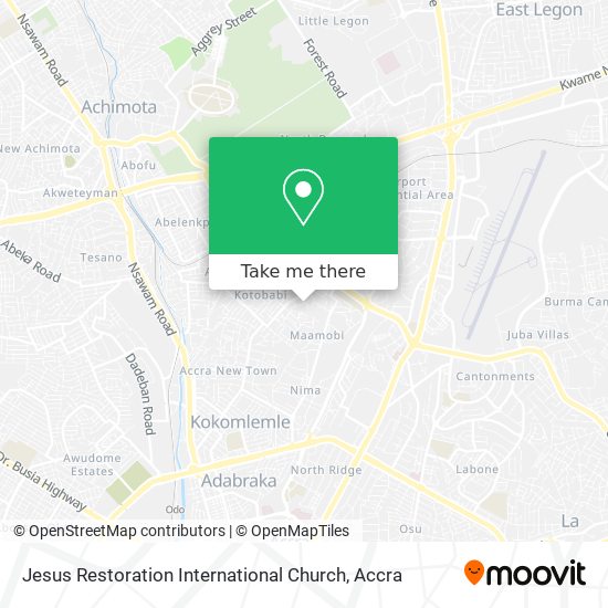 Jesus Restoration International Church map