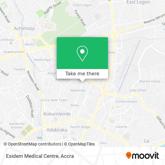 Esidem Medical Centre map