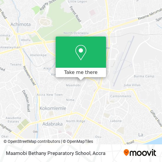 Maamobi Bethany Preparatory School map