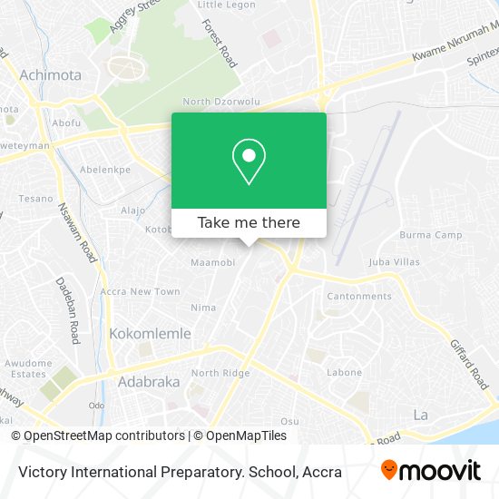 Victory International Preparatory. School map
