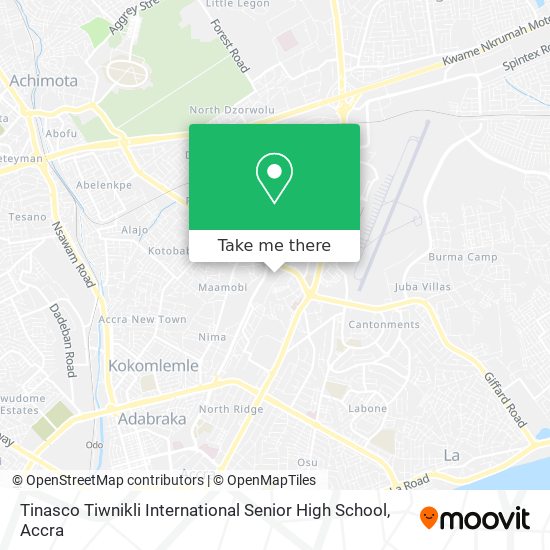 Tinasco Tiwnikli International Senior High School map