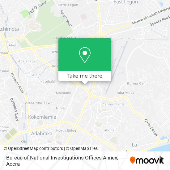 Bureau of National Investigations Offices Annex map
