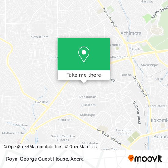 Royal George Guest House map