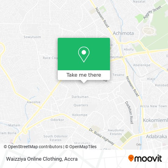 Waizziya Online Clothing map