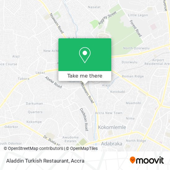 Aladdin Turkish Restaurant map