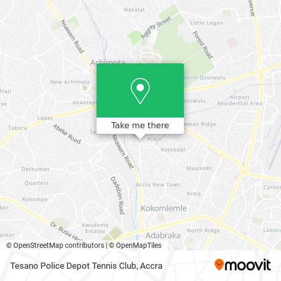 Tesano Police Depot Tennis Club map