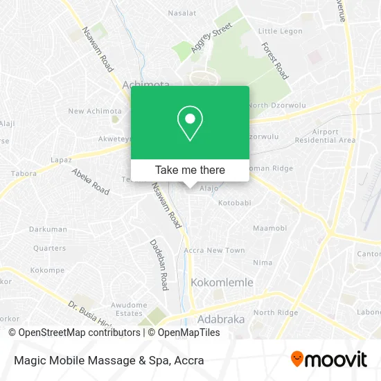 Magic Mobile Massage & Spa map