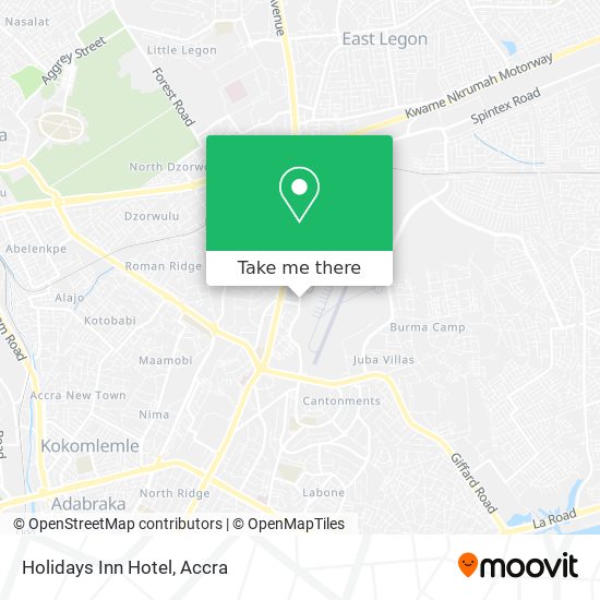 Holidays Inn Hotel map