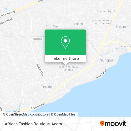 African Fashion Boutique map