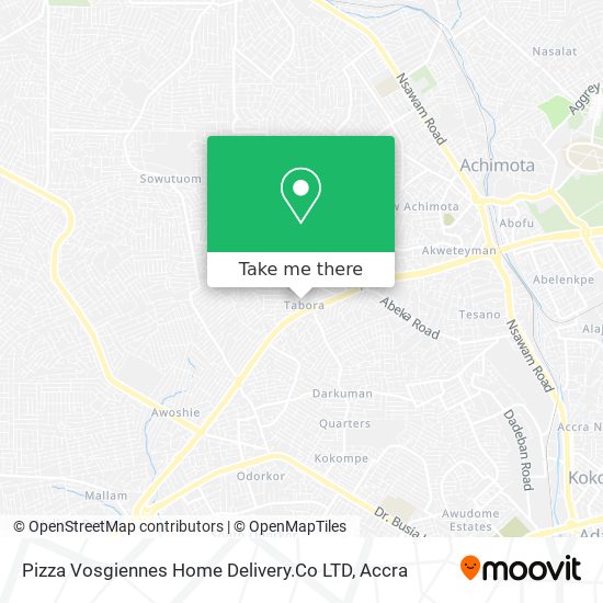 Pizza Vosgiennes Home Delivery.Co LTD map