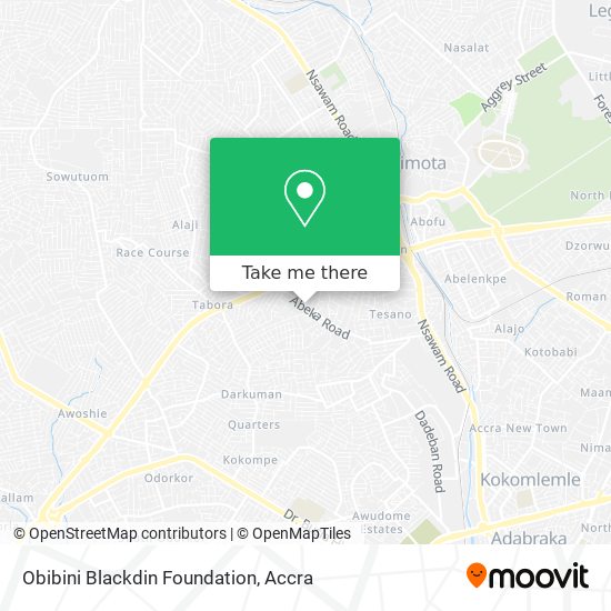 Obibini Blackdin Foundation map