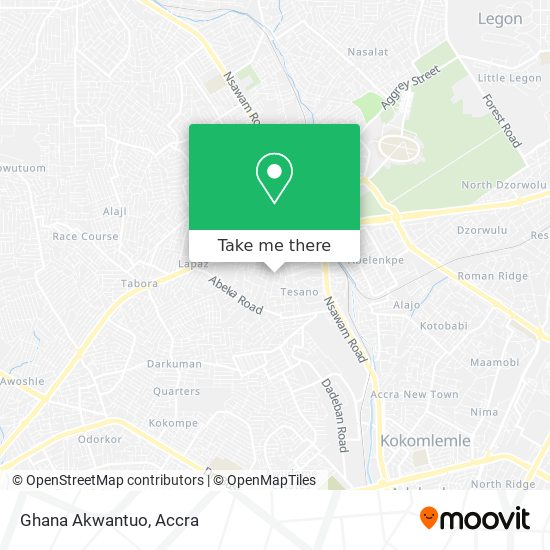Ghana Akwantuo map