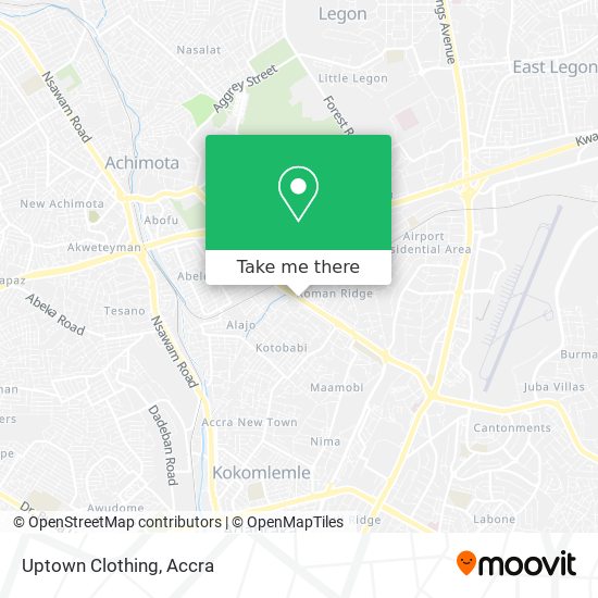 Uptown Clothing map