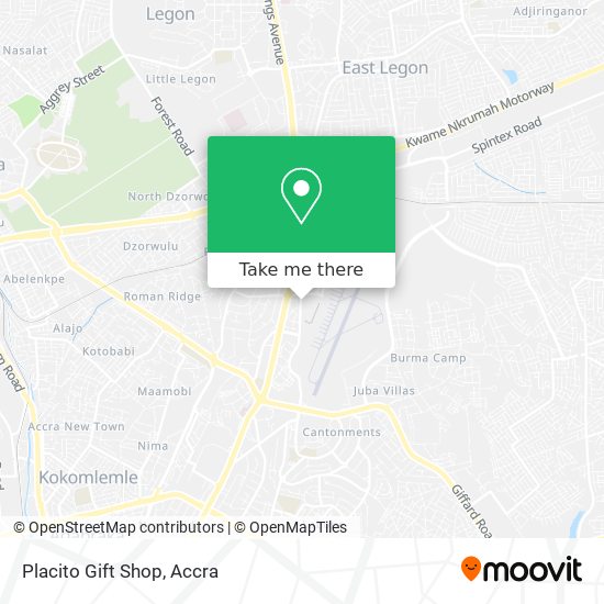 Placito Gift Shop map