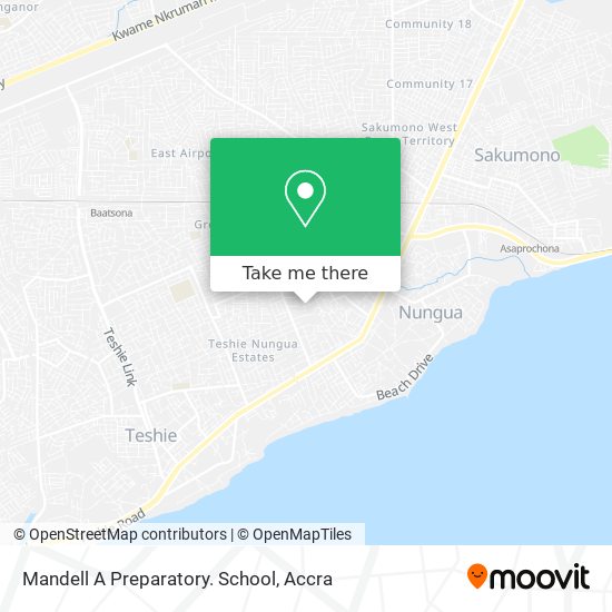 Mandell A Preparatory. School map