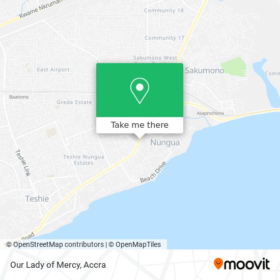 Our Lady of Mercy map