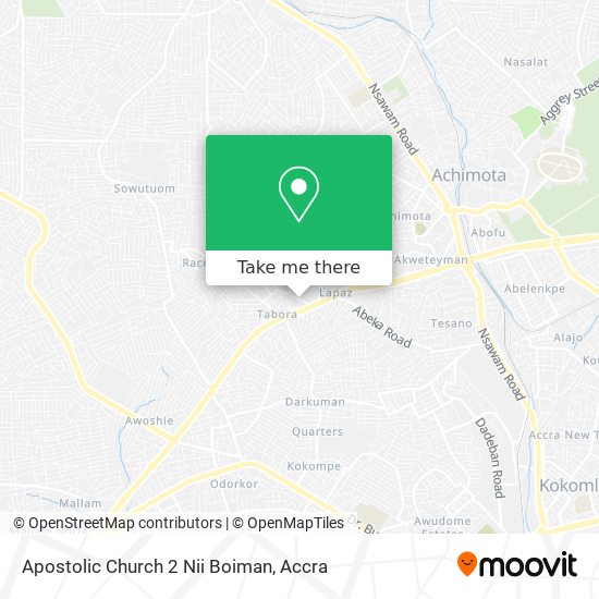 Apostolic Church 2 Nii Boiman map